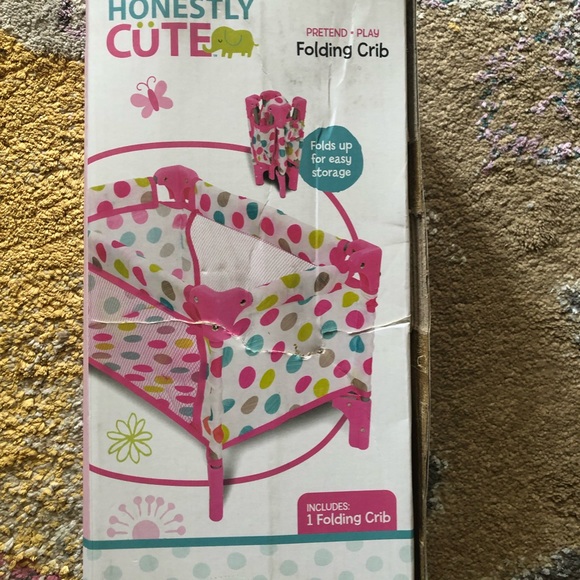 Honestly Cute Doll Bed Folding Crib (9) - Picture 2 of 2